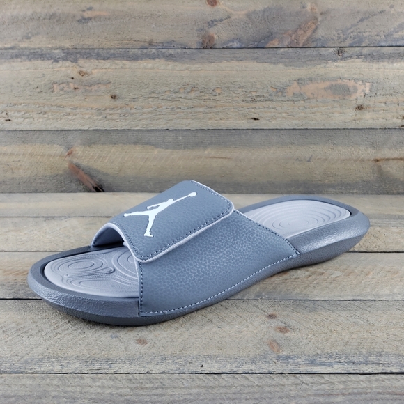 Jordan Shoes Jordan Hydro Mens Slides Sandals Cool Grey White
